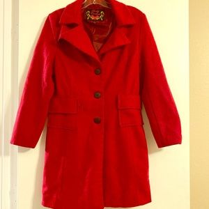 Red pea coat!